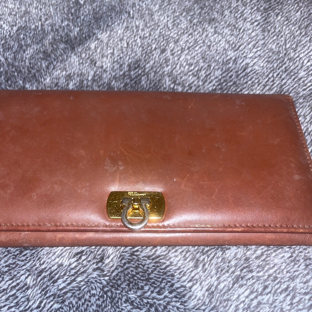 Salvatore Ferragamo Rich Brown Leather Piece